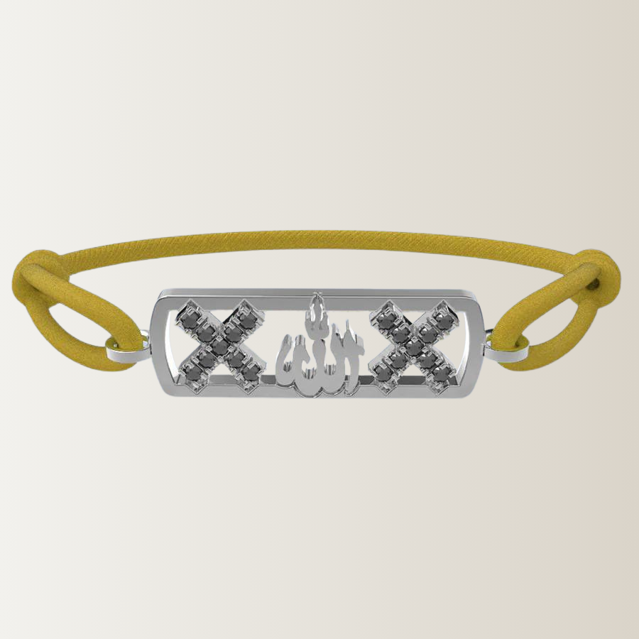 Amsterdam zwarte diamant allah armband