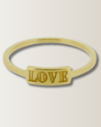 Love ring engraved