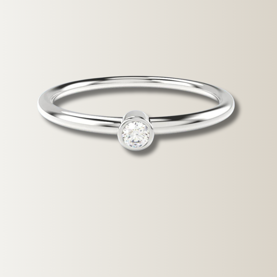 Solitaire Ring with Diamond