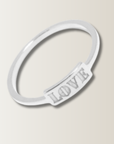 Love ring engraved