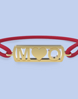 Initialenarmband mit Herz