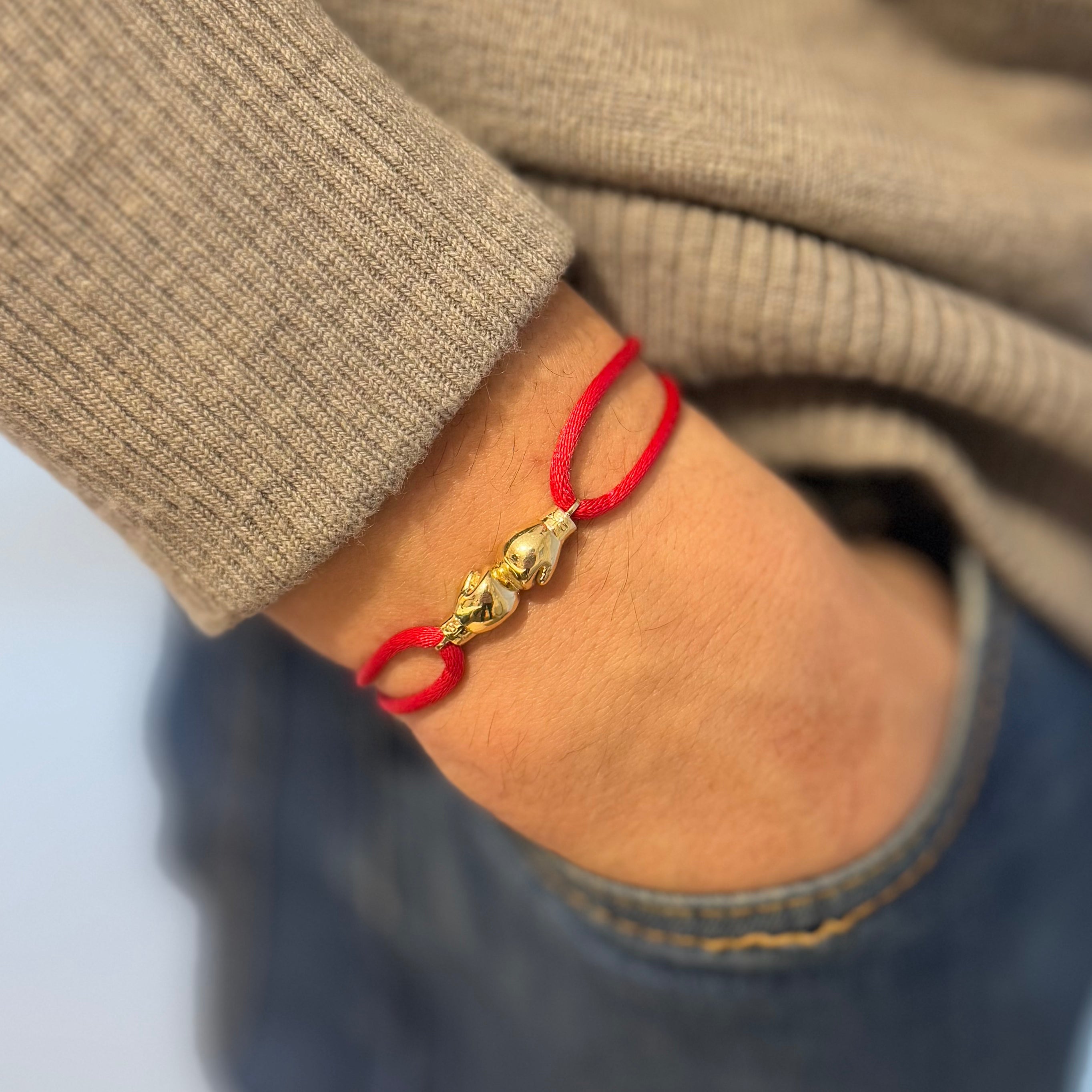 Bokshandschoen armband