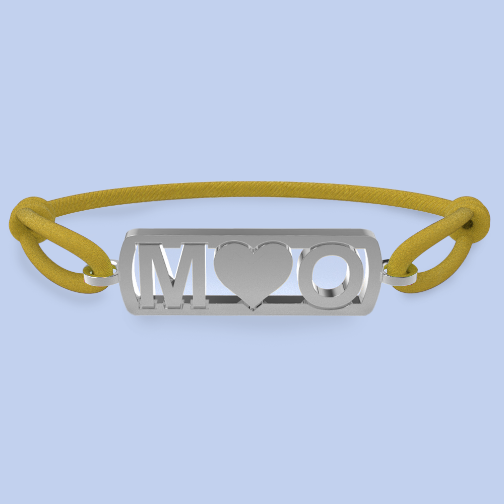 Initialenarmband mit Herz