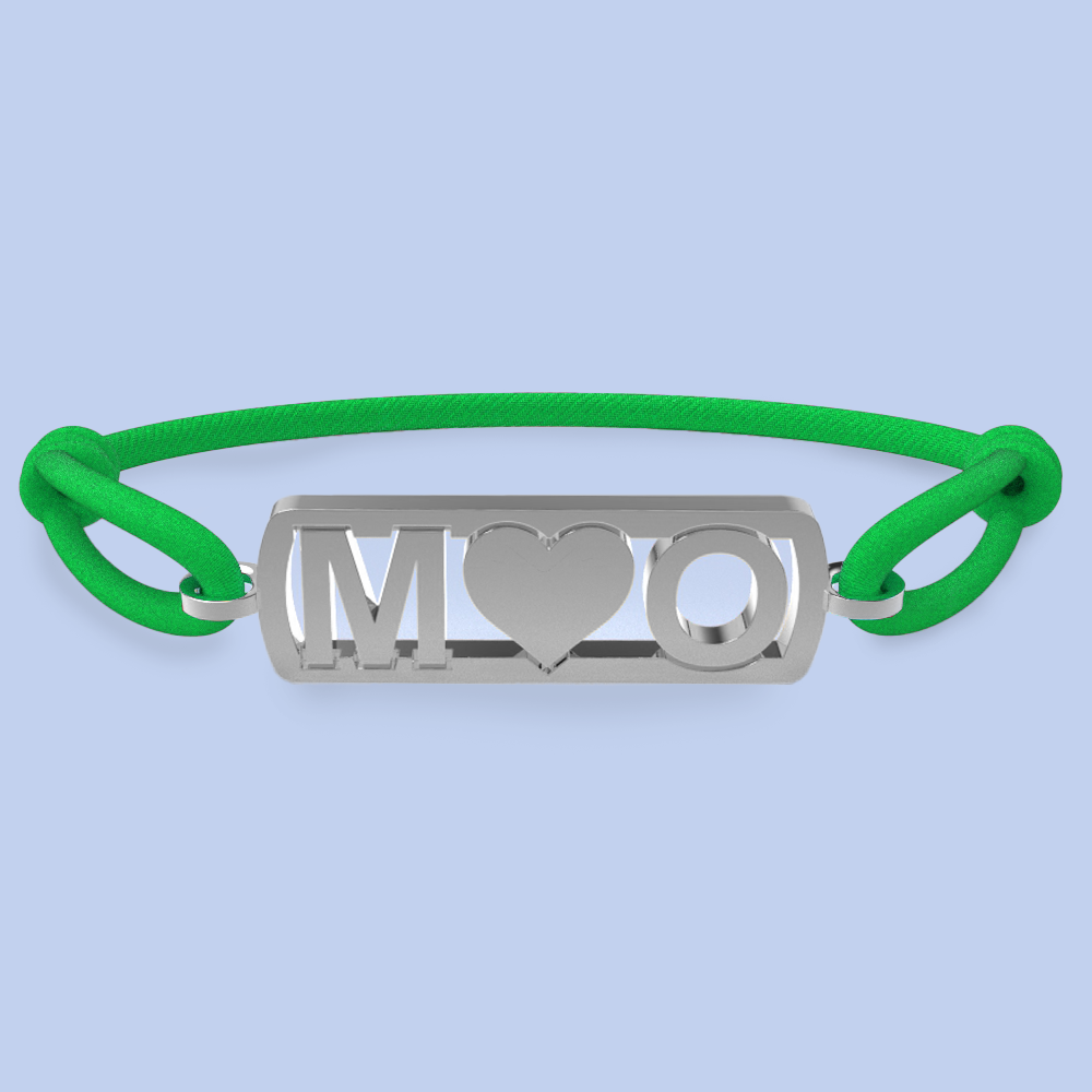 Initialenarmband mit Herz