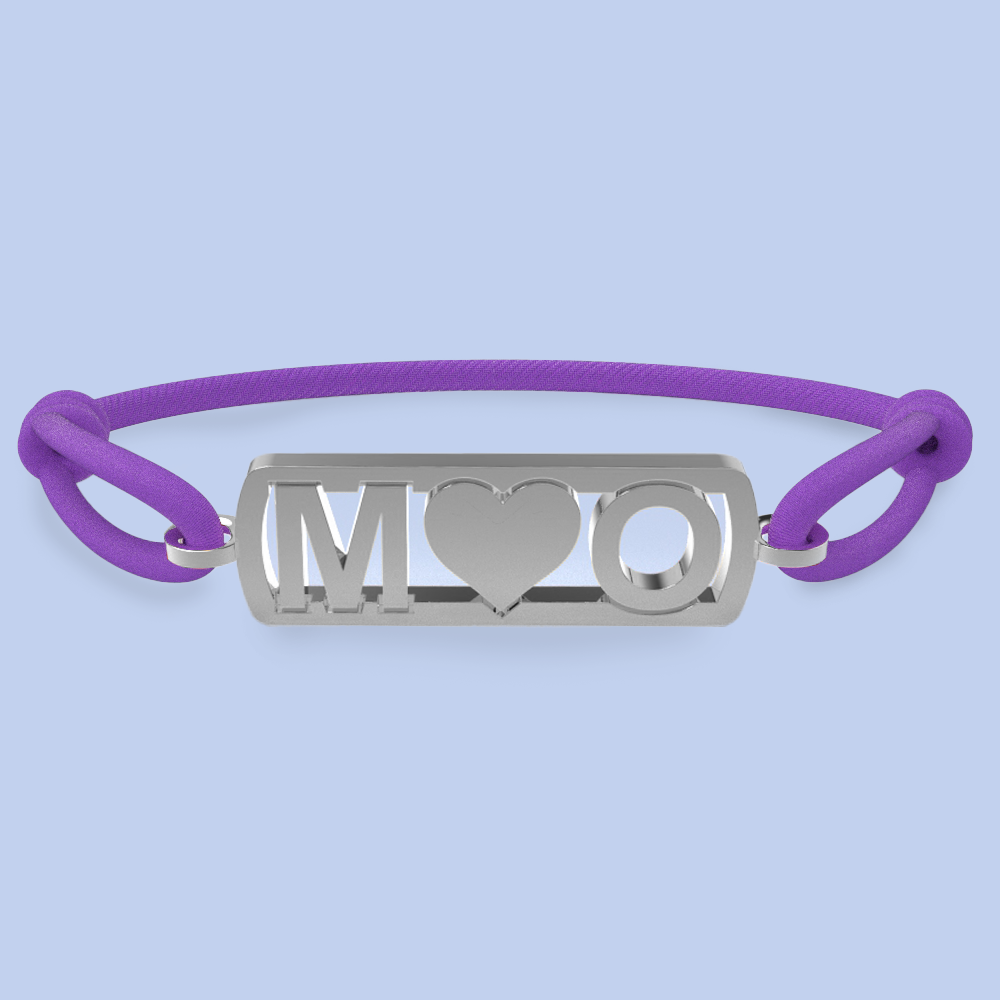 Initialenarmband mit Herz